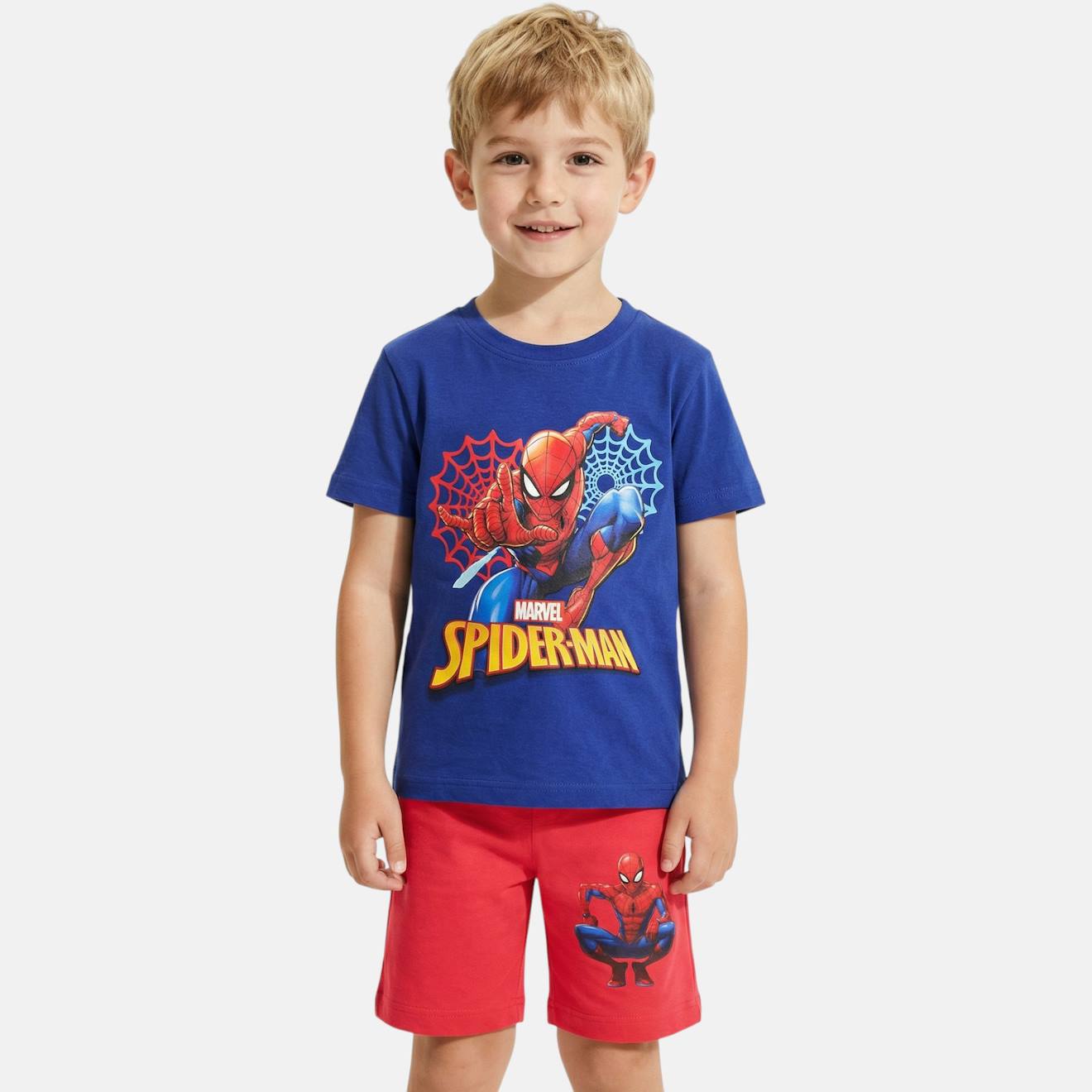 Ensemble Garon T-shirt Manches Courtes Et Short Spider-man Rouge 12 €