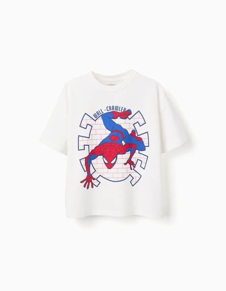 T-shirt en coton avec imprimé spider-man  - vertbaudet enfant