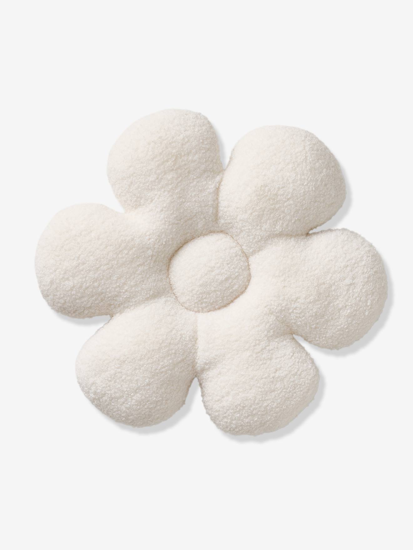 Coussin déco enfant bouclette fleur écru (Vertbaudet) - Image 2