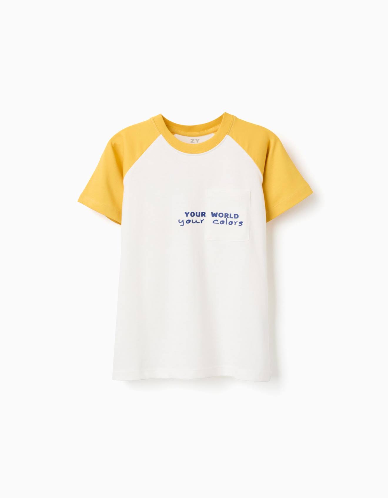 T-shirt En Coton Avec Imprim Colors Jaune Fonc 12 €