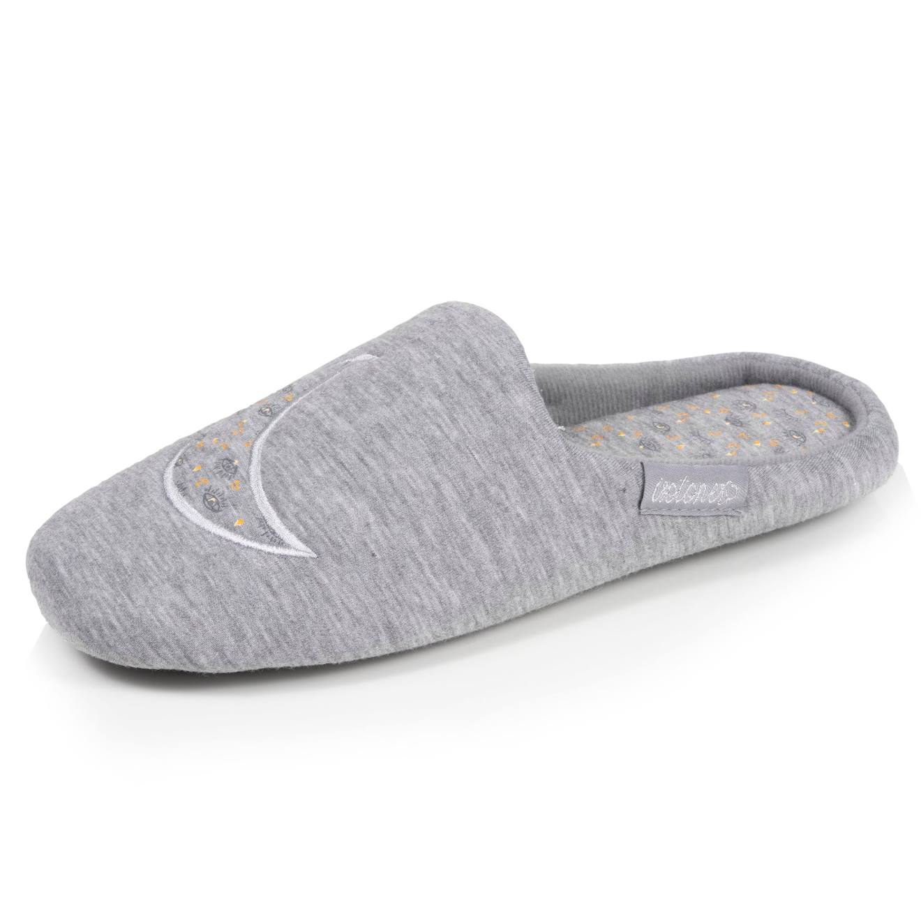Chaussons Mules Jersey Semelle Gomme Antidrapante Gris Chin 14 €