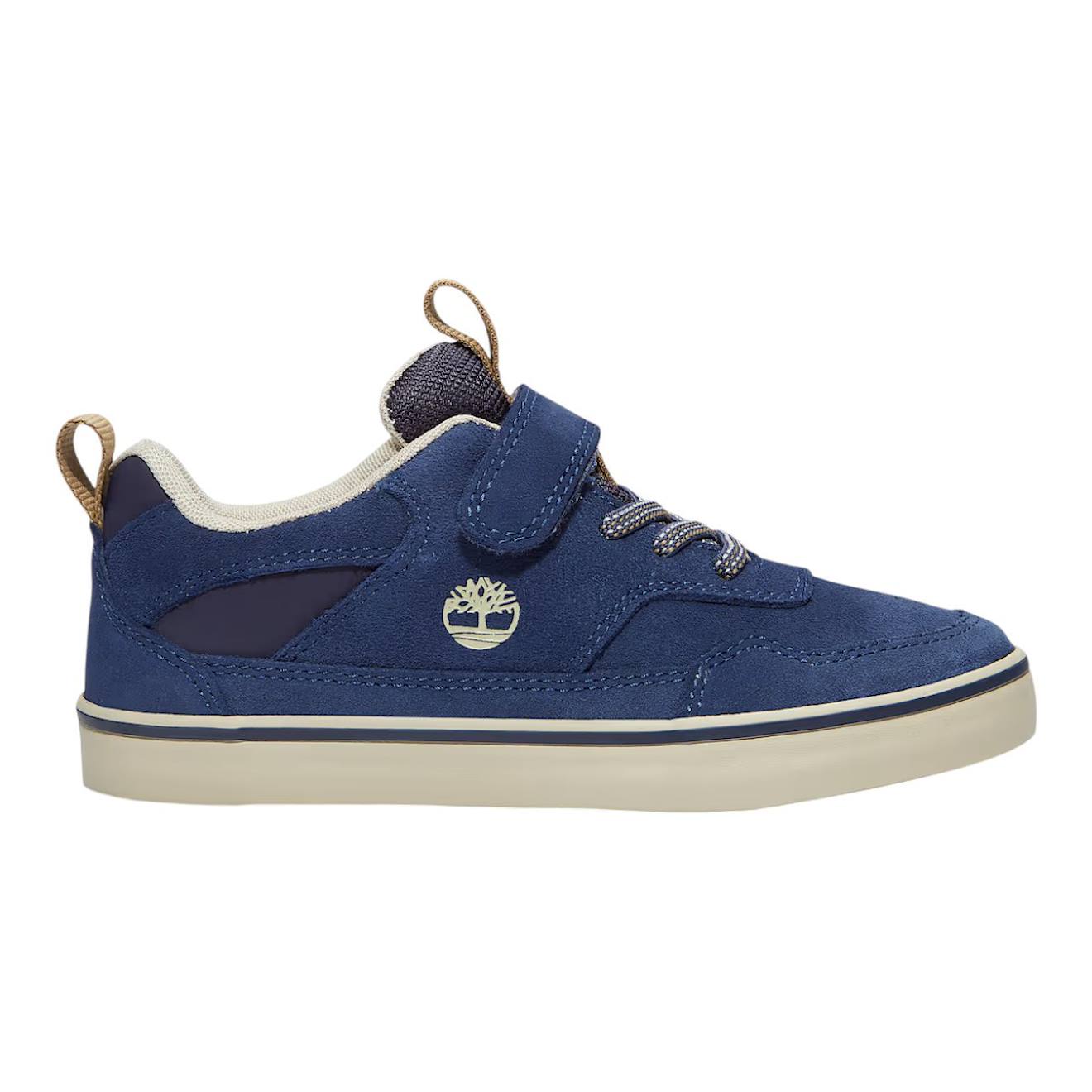 Basket Stone Jump Low Hook & Loop Blue Dark