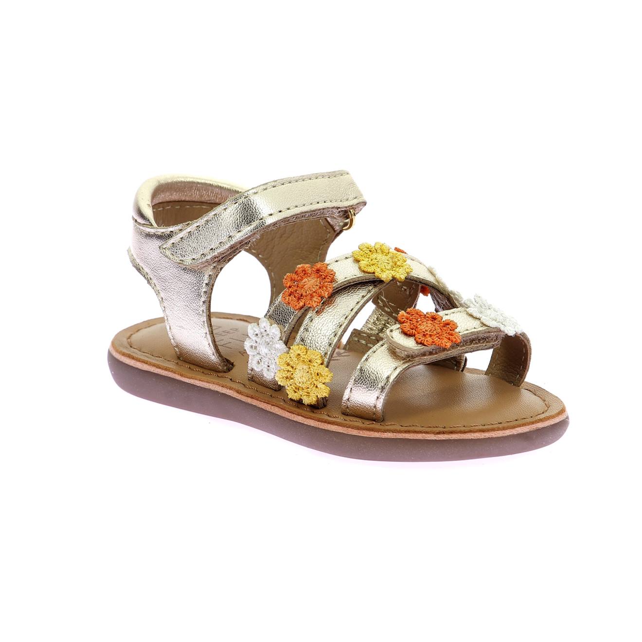 Sandales Enfant Mo Cloflore Or Clair