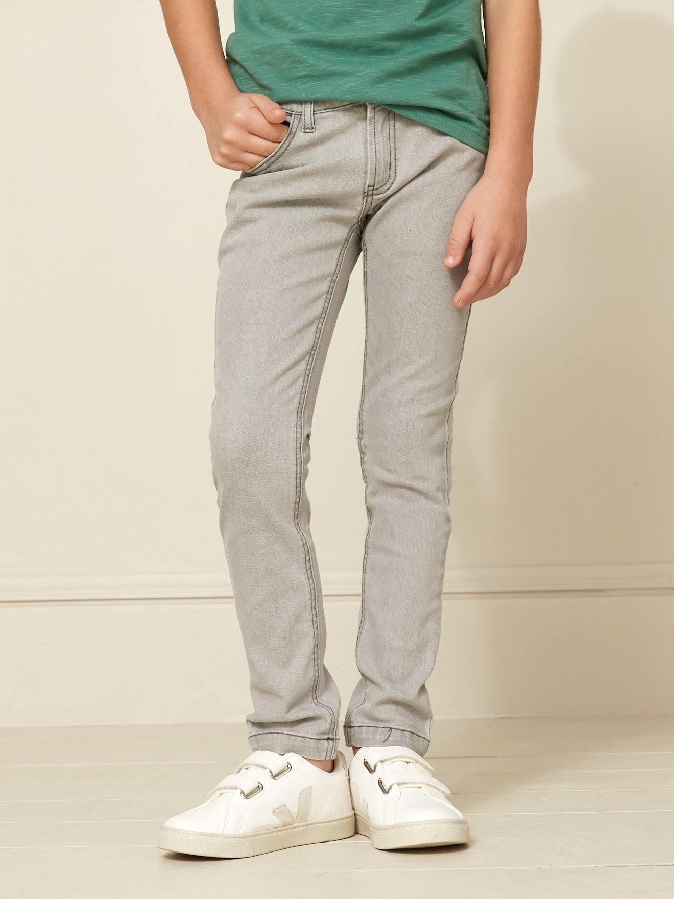 Jean Coupe Slim Garon Gris Clair Uni 21 €