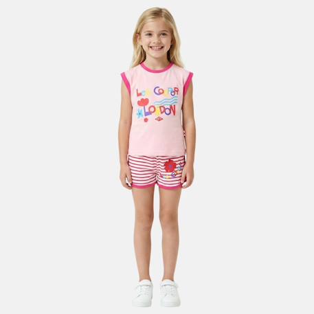 Ensemble fille composé d un débardeur et d un short  - vertbaudet enfant