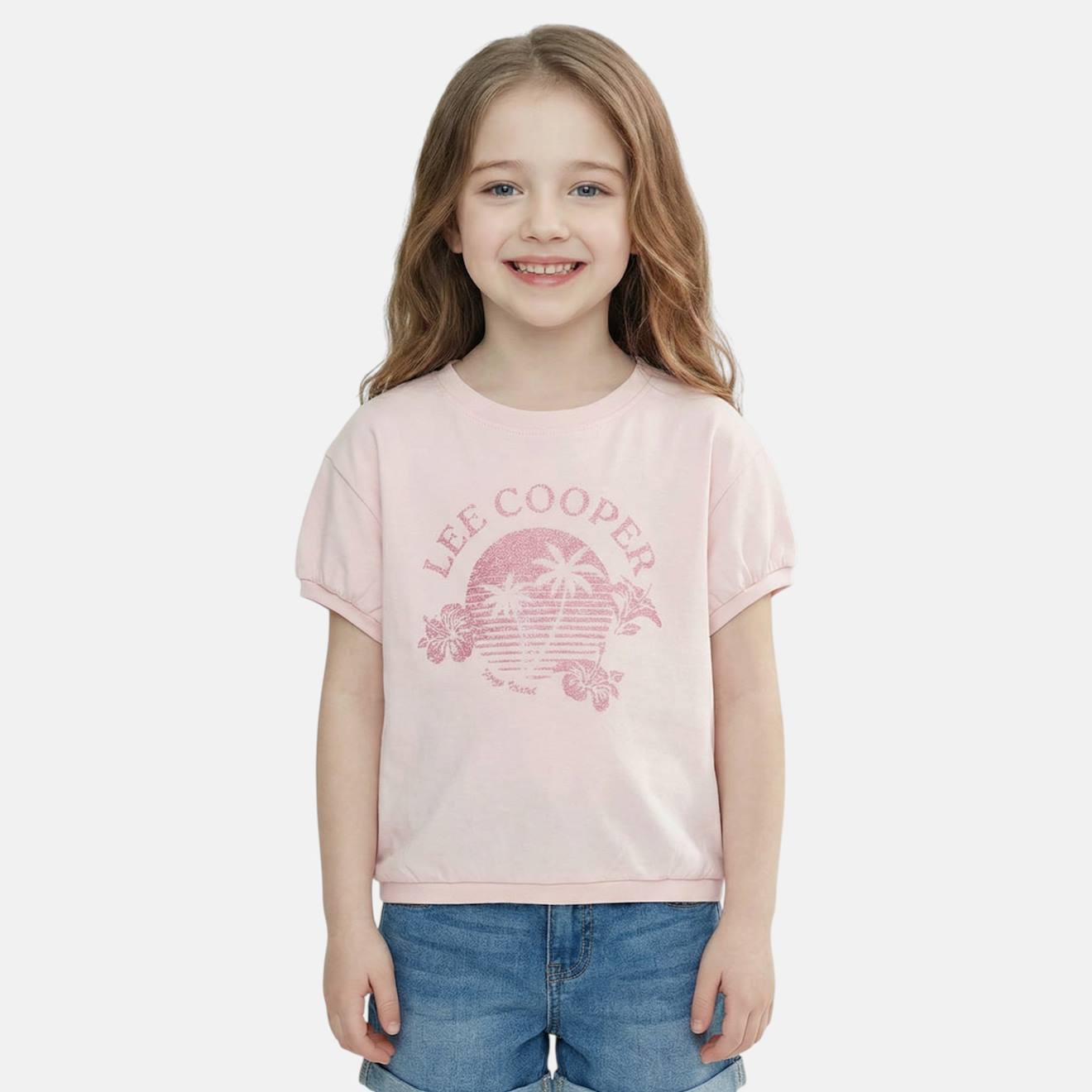 T Shirt Fille Manches Courtes Rose 8 €