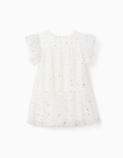 -Robe sans manches en tulle à volants et étoiles