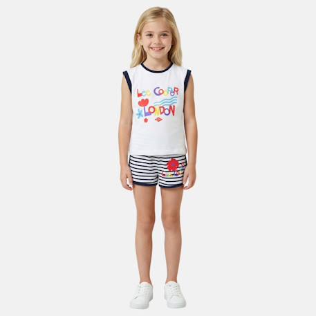 Ensemble fille composé d un débardeur et d un short  - vertbaudet enfant
