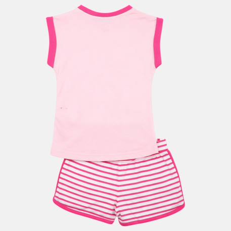 Ensemble fille composé d un débardeur et d un short Blanc+Rose 10 - vertbaudet enfant 