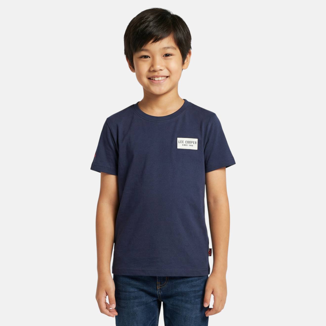 T Shirt Garçon Manches Courtes Marine