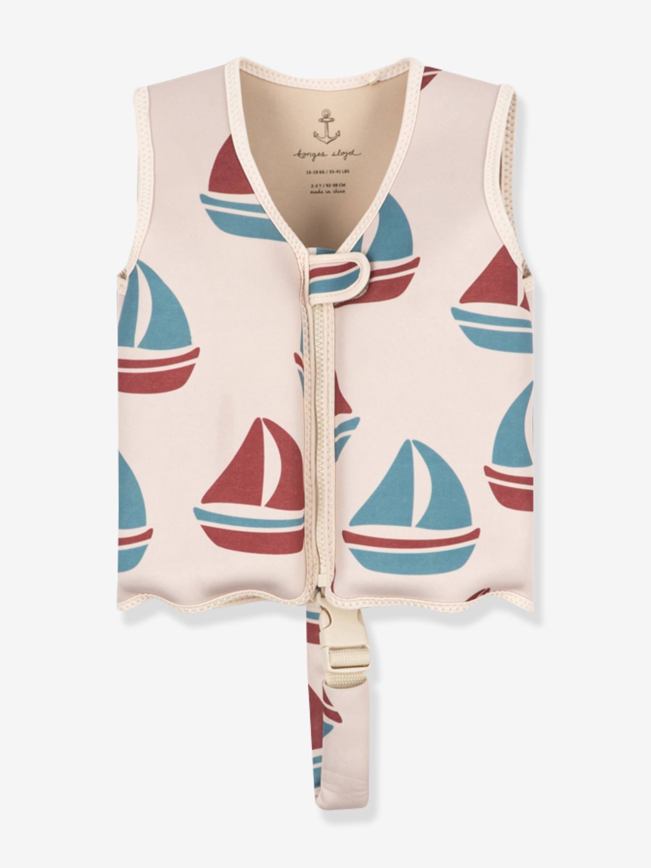 Gilet de flottaison enfant bateau beige
