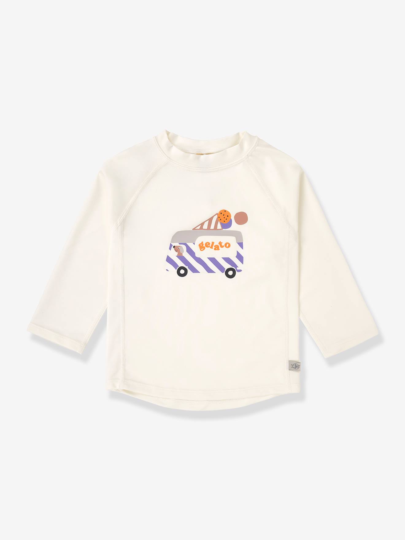 T-shirt anti-UV manches longues bébé blanc
