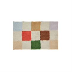 Atmosphera Tapis Enfant Coton Rose Pompons - 100x150 Cm, Doux Et Décoratif Pour Chambre Bébé Ou Enfant