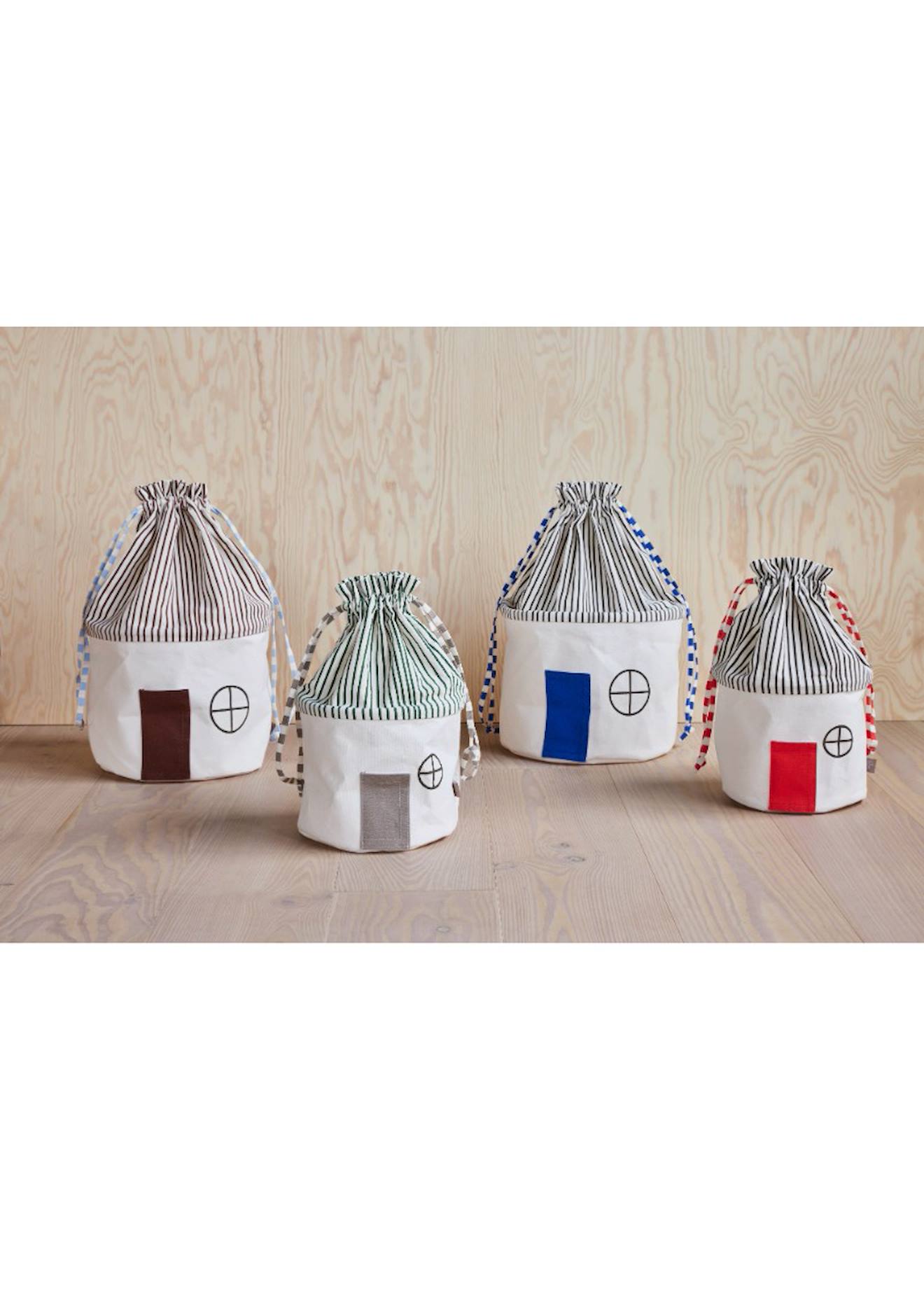 Panier De Rangement En Coton Rouge (Oyoy Mini) - Image 1