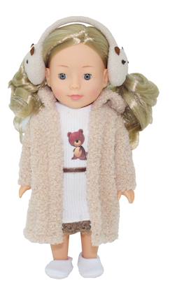 Jouet-Poupée frostyzz nounours avec cache-oreilles pour enfant - 30cm