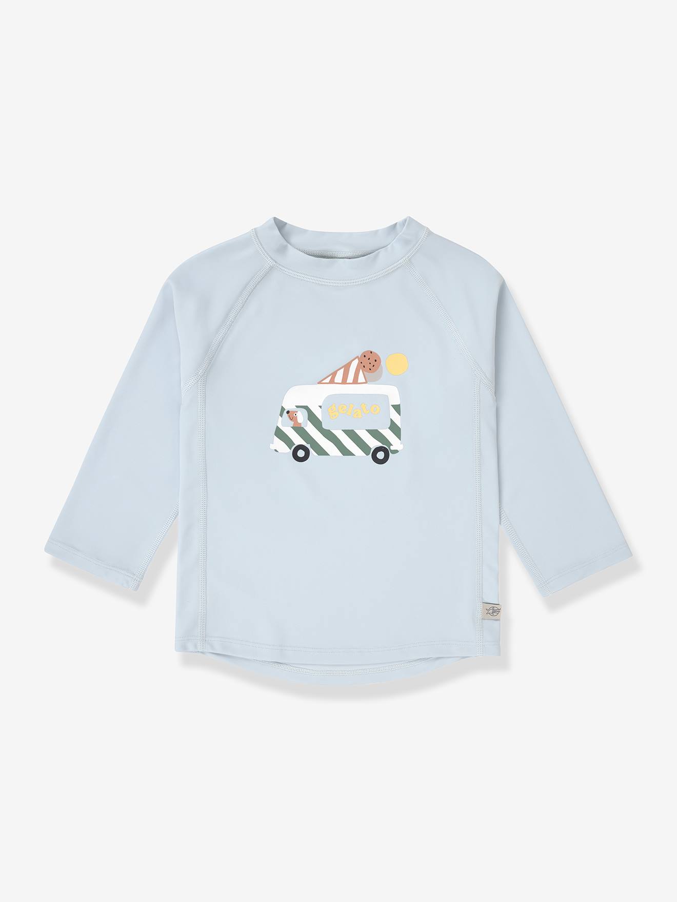 Maillot de bain anti-UV manches longues bébé bleu