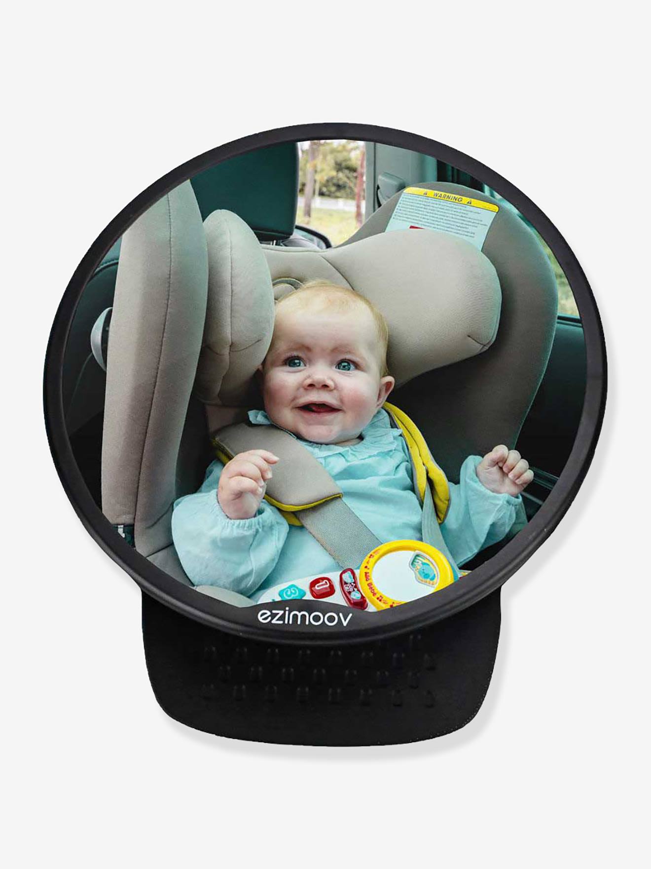 Miroir de voiture rond noir