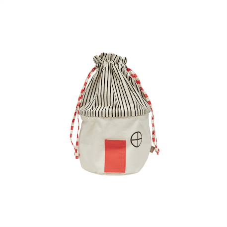 Oyoy Mini - Panier De Rangement En Coton Rouge