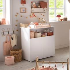 Commode à langer bébé 2 portes - first  - vertbaudet enfant