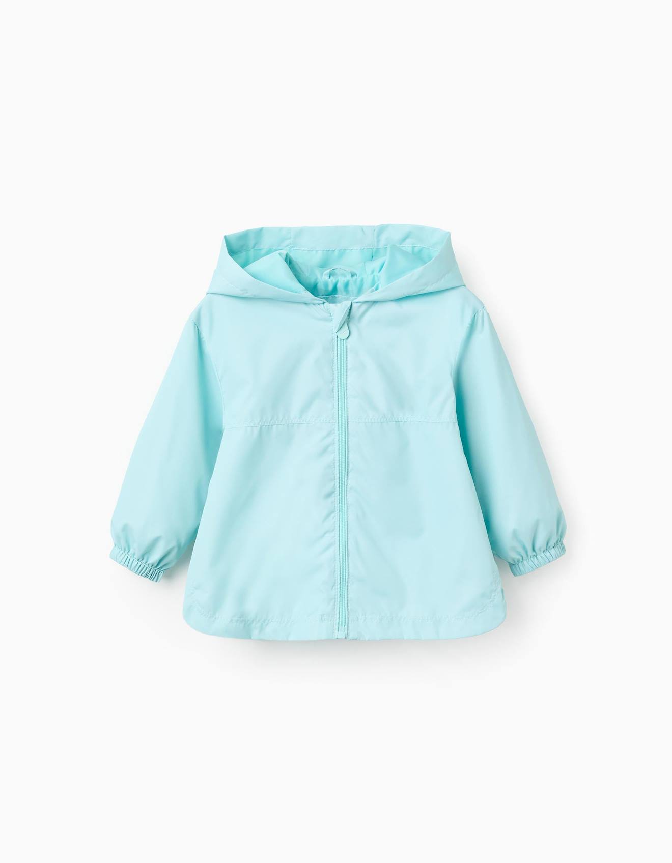 Coupe-vent Capuche Et Doublure Bleu Clair 17$