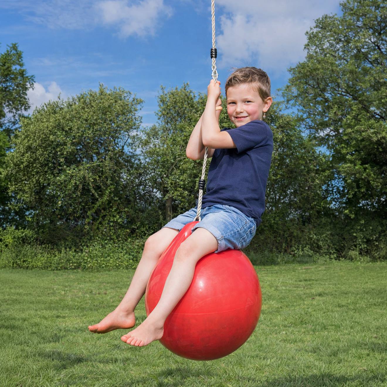 Hangyball - Ballon Bouée Pour Portique Balançoire 1,9 M - 2,5 M. Pour Enfants Rouge
