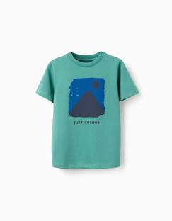T-shirt en coton avec imprimé just colors  - vertbaudet enfant
