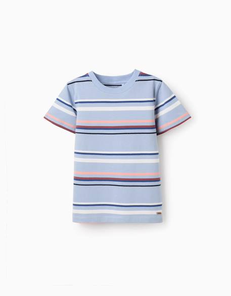 Garçon-T-shirt rayé en coton