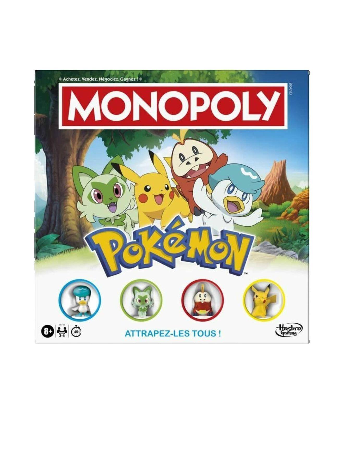 Jeu De Société Monopoly Pokémon – Version Classique – 8 Ans Et Plus Multicolore