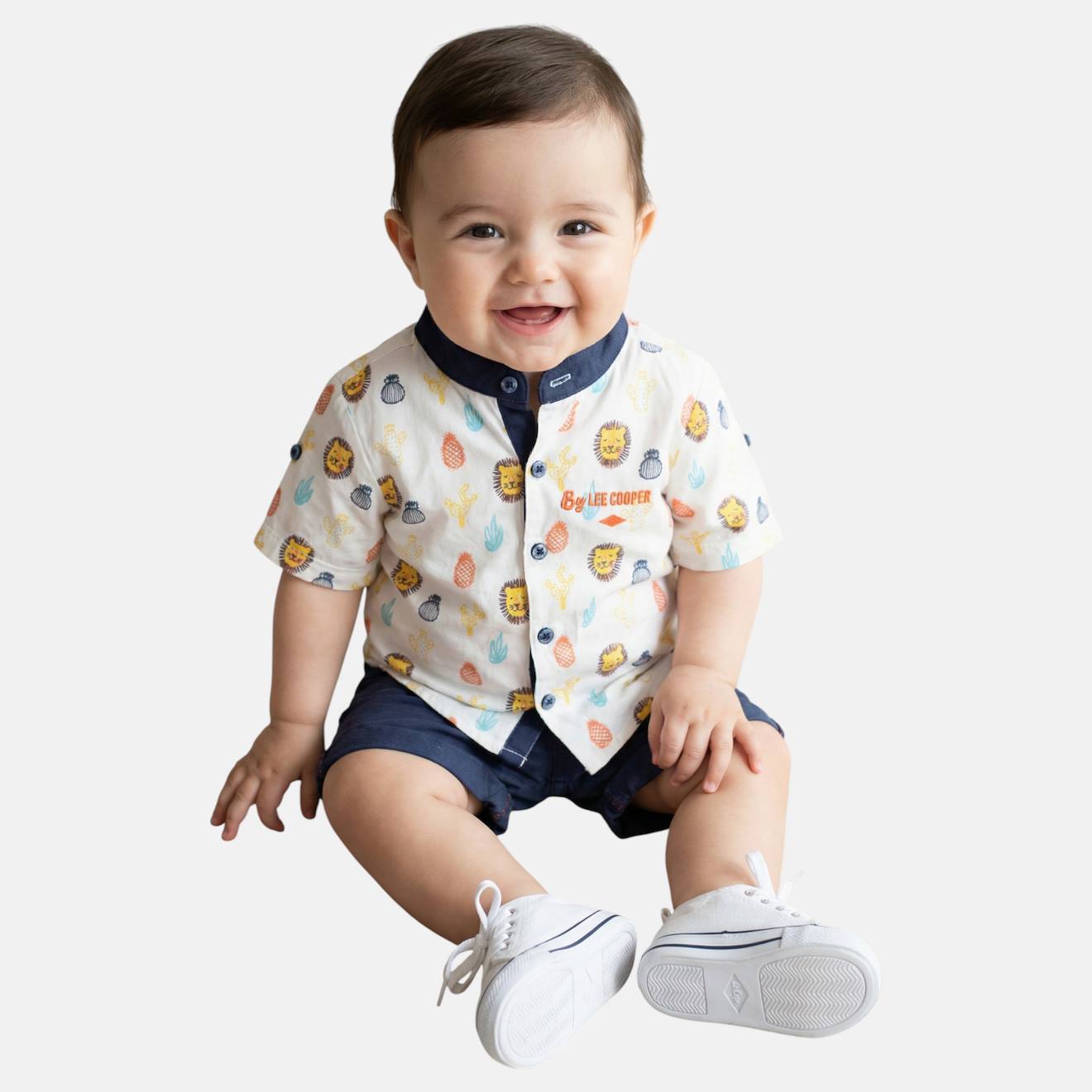 Ensemble Chemisier Et Short Bébé Garçon Marine