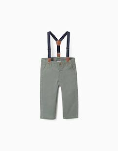 Bébé-Pantalon, jean-Pantalon en sergé avec bretelles amovibles