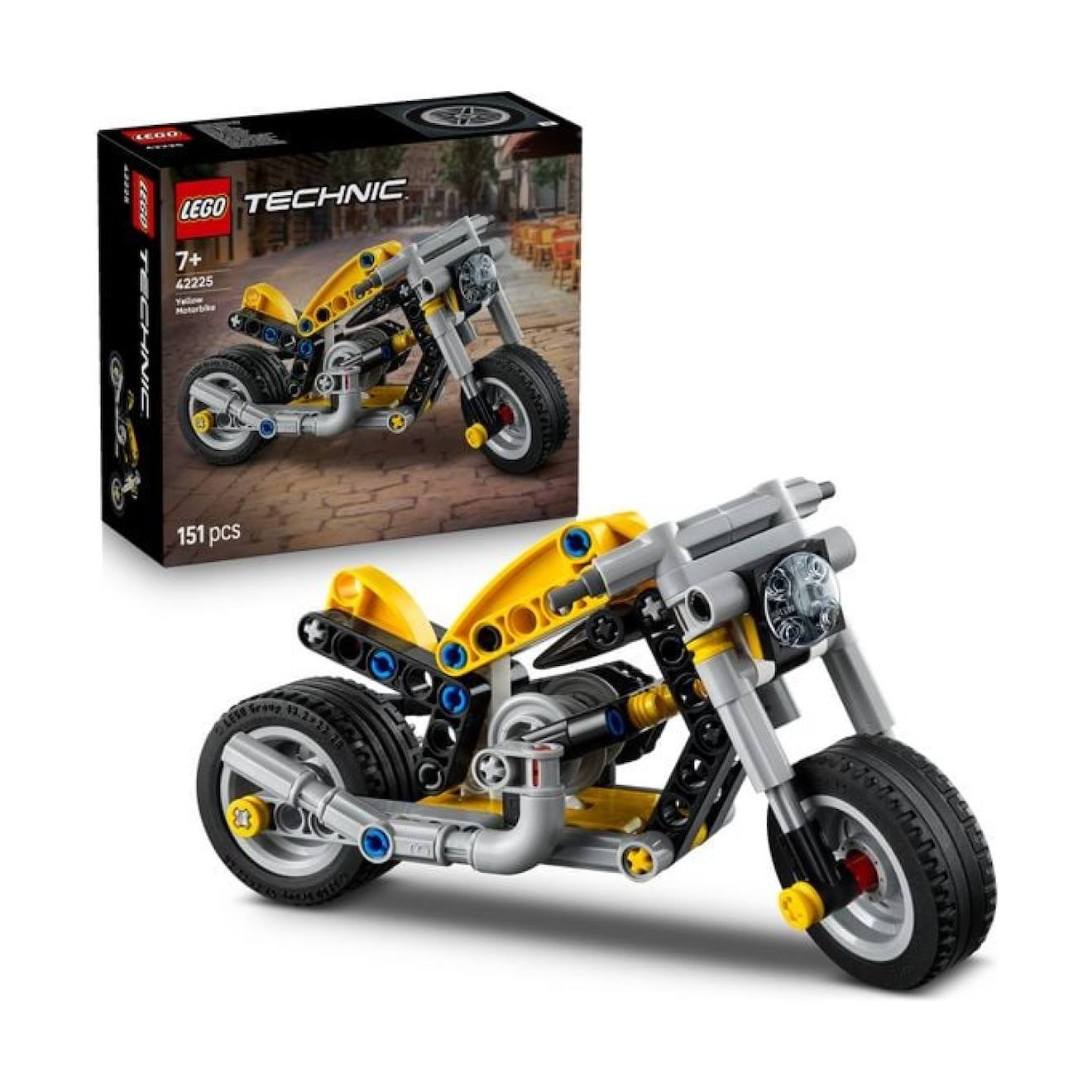 Technic moto jaune 42225 multicolore