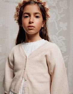 Gilet en maille avec des détails festonnés  - vertbaudet enfant
