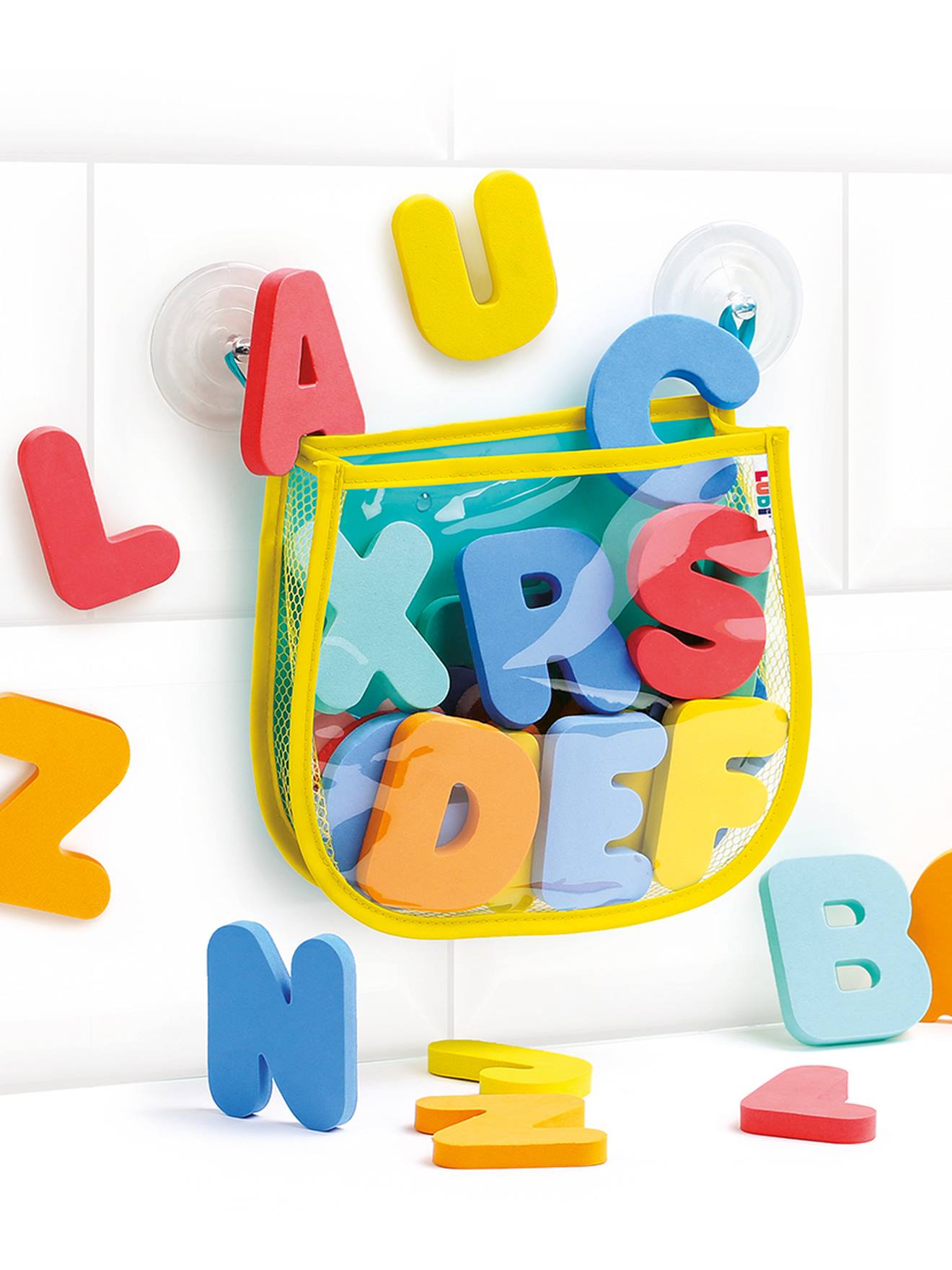 Jouet alphabet pour le bain multicolore