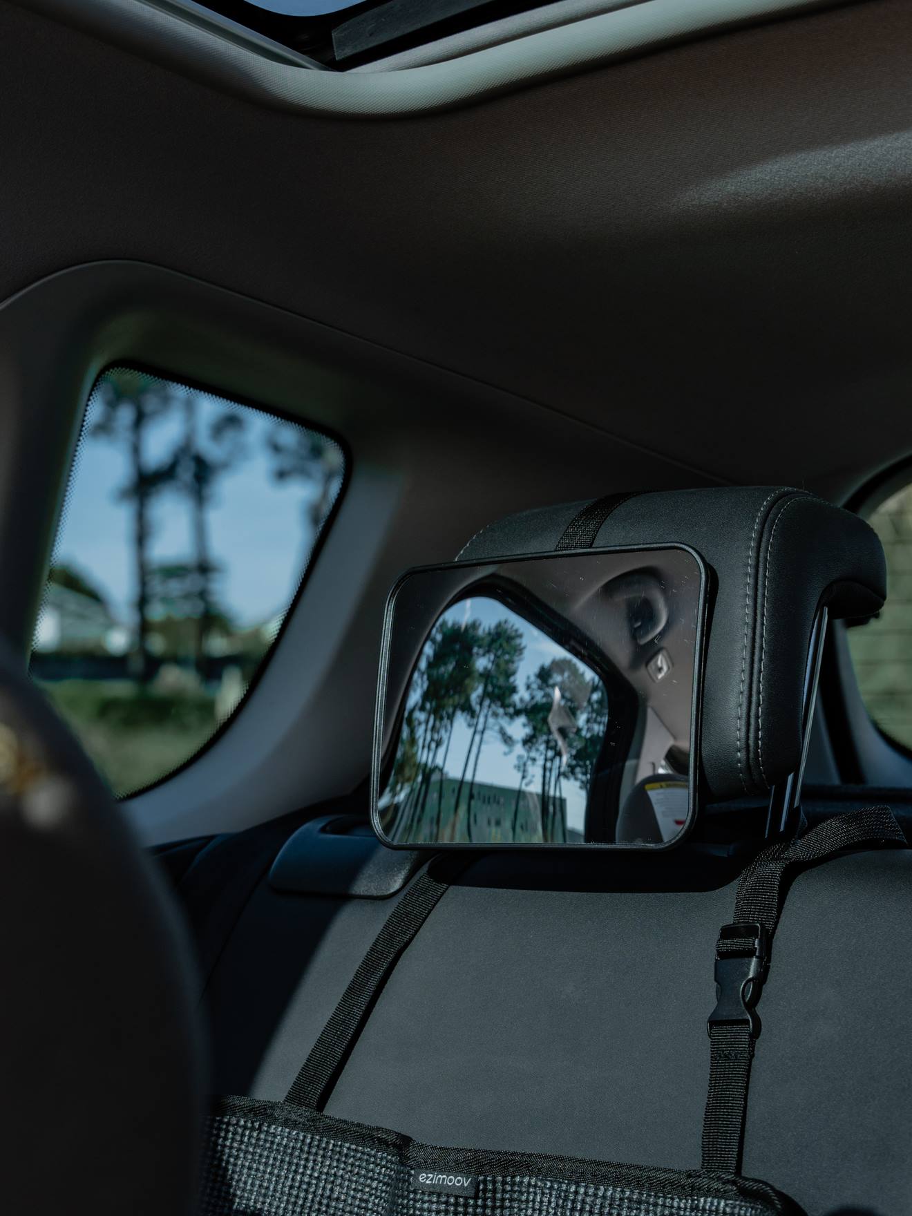 Miroir de voiture Ezi classique noir (Ezimoov) - Image 1