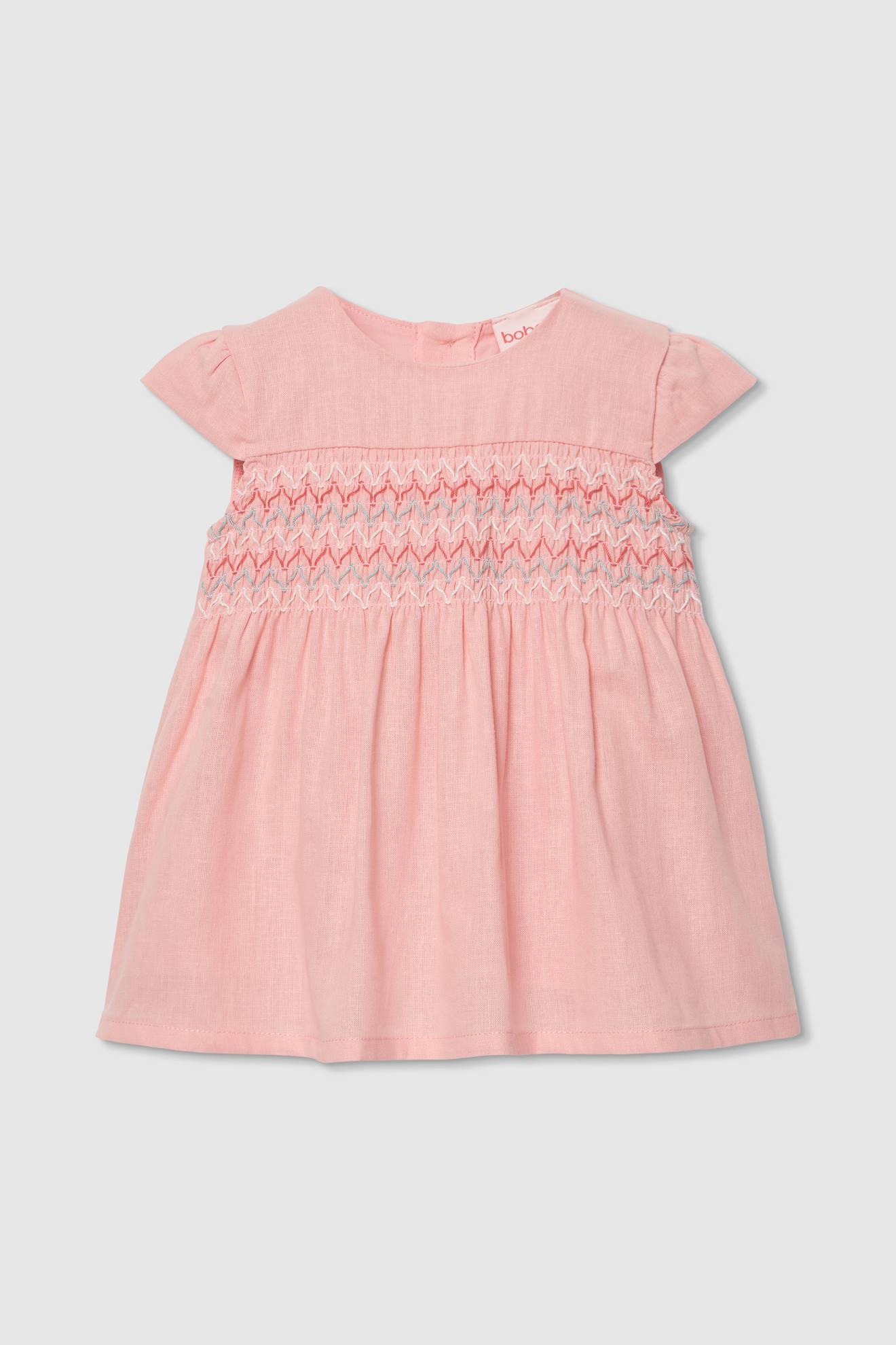 Robe Bb En Lin Orange 30 €