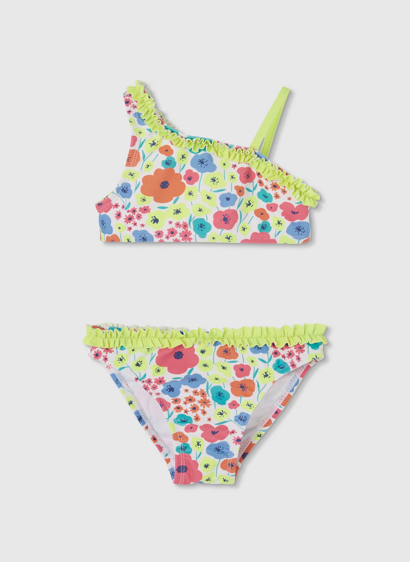 Maillot De Bain 2 Pièces Avec Imprimé Floral Multicolore