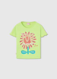 -T-shirt fille manches courtes coton