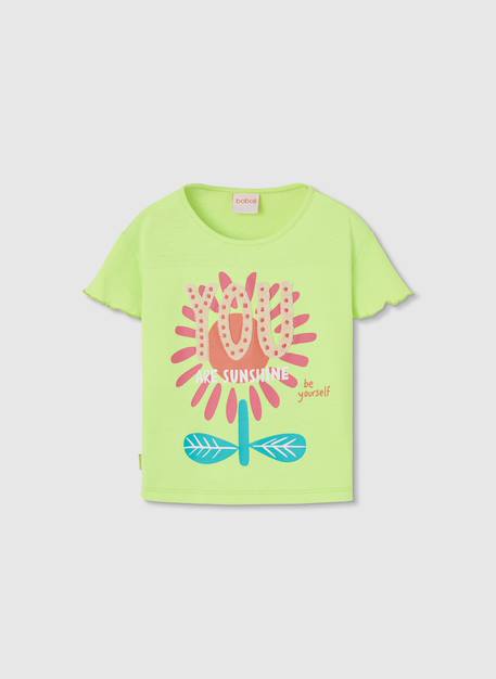 Fille-T-shirt, sous-pull-T-shirt fille manches courtes coton