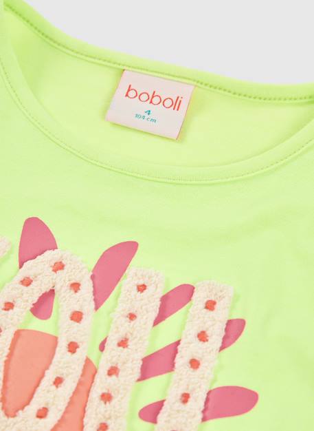 T-shirt fille manches courtes coton Vert 3 - vertbaudet enfant 