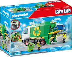 Jouet-Jeux d'imagination-Jeux de construction-Camion de recyclage playmobil modèle 71234 – jouet éducatif – enfants 4 à 10 ans