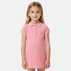 -Robe  fille  style polo manches courtes