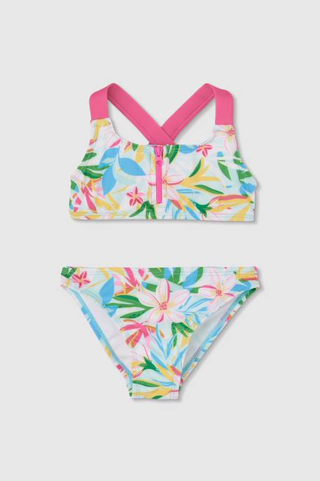 Bikini fille imprimé fleurs  - vertbaudet enfant