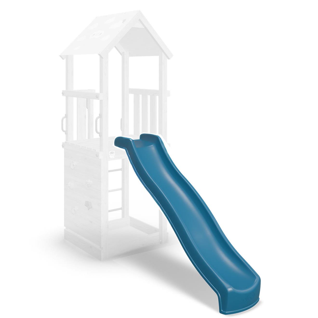 Glissière Toboggan 2,22 M - Monobloc - Pièce De Rechange Pour Enfants Bleu