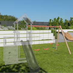 Jouet-Jeux de plein air-Kit portique balançoire xchange clever - extension aire de jeux pour enfants