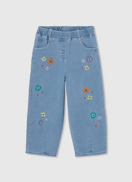 Pantalon fille en denim  - vertbaudet enfant
