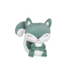 Jouet-Premier âge-Peluche écureuil color bleu vert – 15 cm
