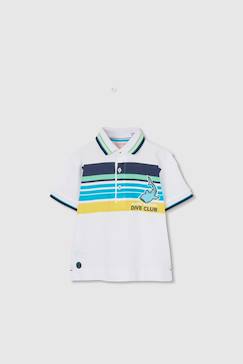 Garçon-T-shirt, polo, sous-pull-Polo en coton  imprimé pour enfant