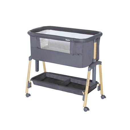 Asalvo - Mini Berceau Cododo 2 En 1 Réglable Smart Gris