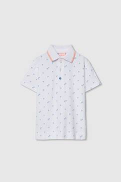 Garçon-T-shirt, polo, sous-pull-Polo enfant en coton imprimé