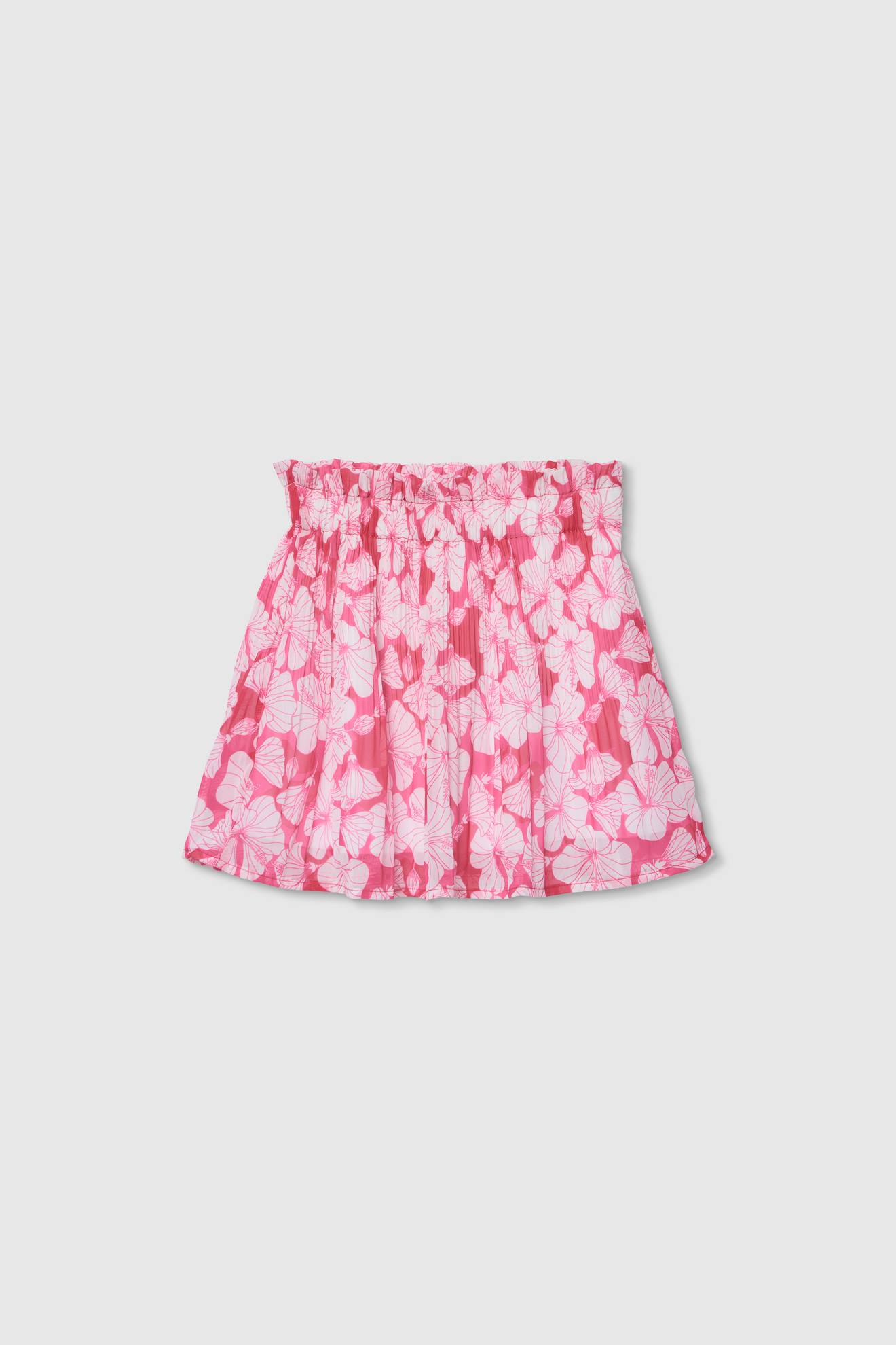 Jupe Imprimée Fleurs Multicolore